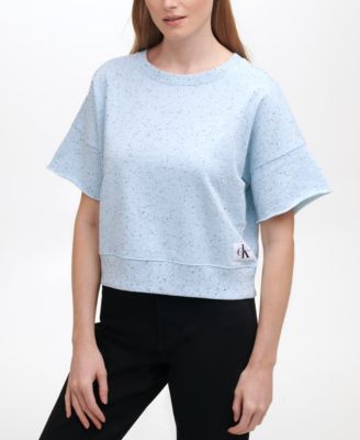 Raw-Edge Pullover Top