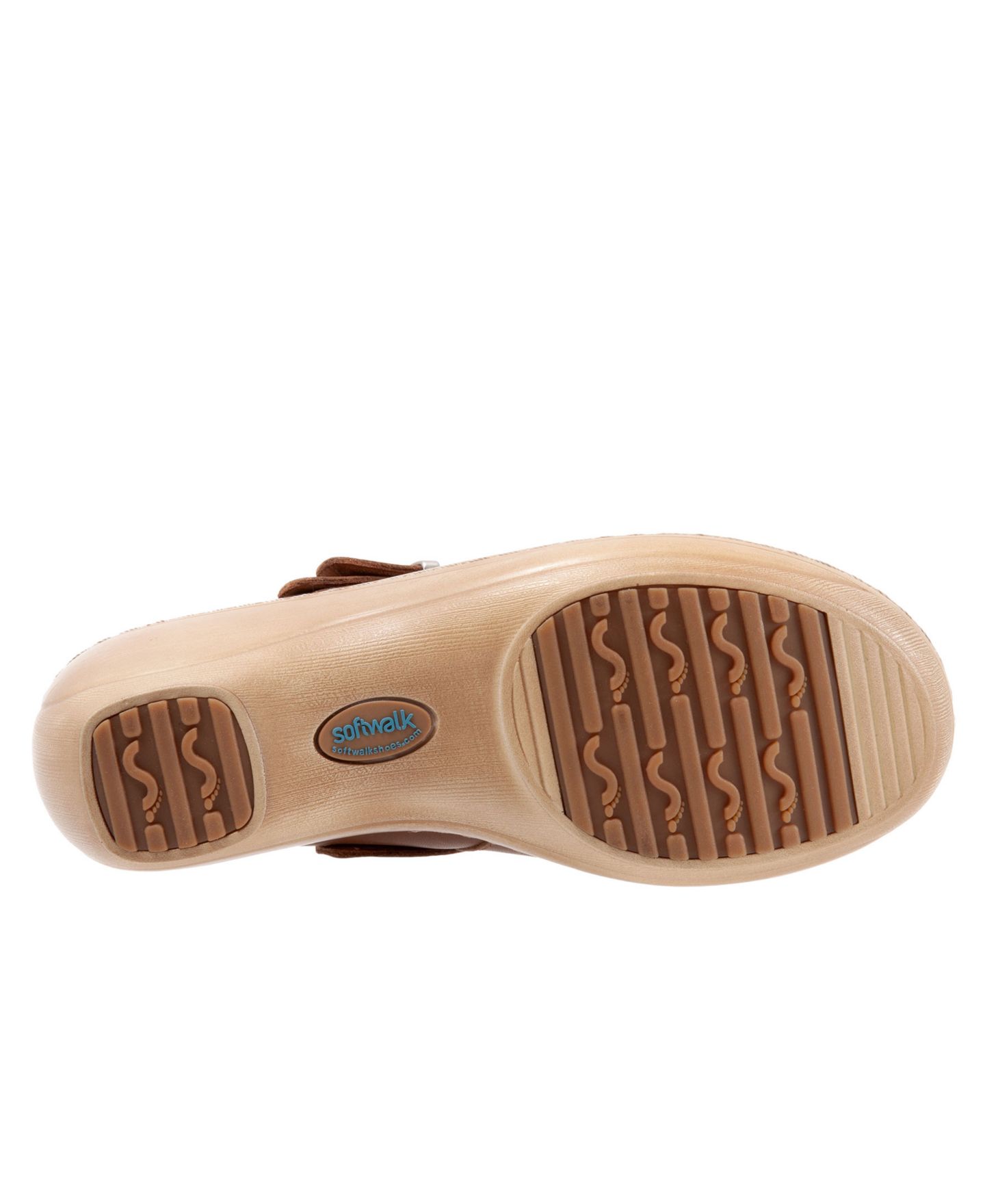 Женские сабо SoftWalk Marquette Clog, цвет: Седельно-коричневый — фото 5