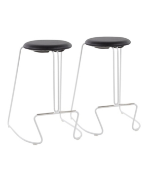 Shop Lumisource Finn Counter Stool In Black