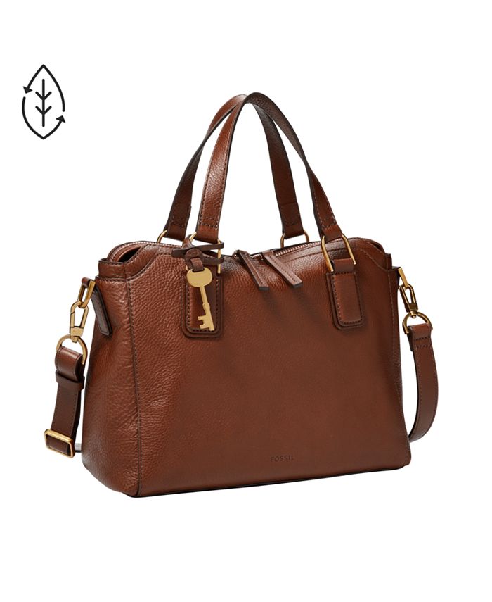 Fossil Jacqueline Leather Satchel & Reviews Handbags & Accessories Macy's