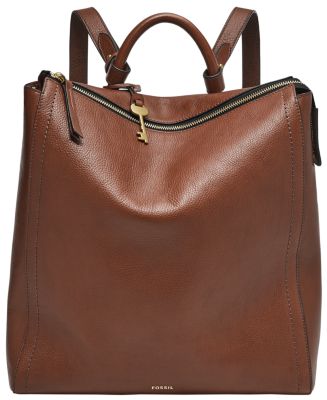 Fossil Women's Parker Leather Convertible Backpack - Macy's