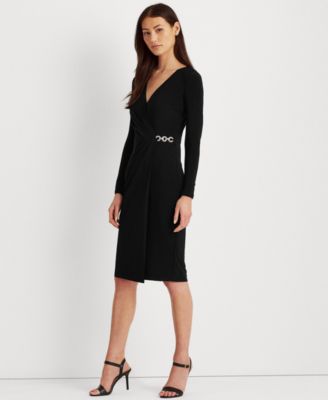 macys ralph lauren black dress