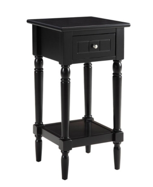 French Country Khloe 1 Drawer Accent Table with Shelf