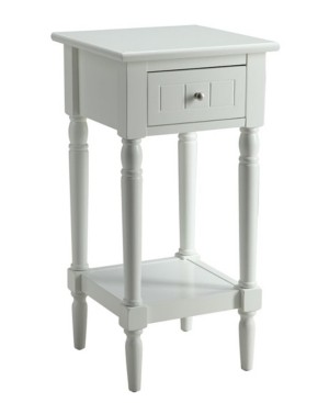French Country Khloe 1 Drawer Accent Table with Shelf