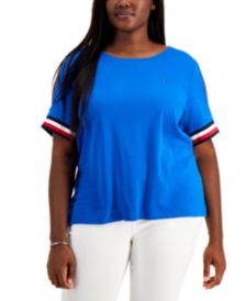 Plus Size Cold-Shoulder T-Shirt