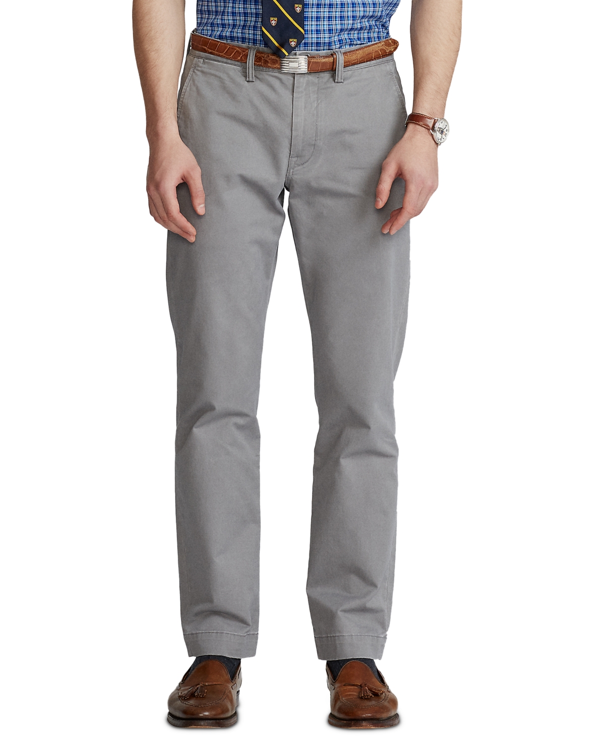 Polo Ralph Lauren Men's Stretch Straight Fit Chino Pants In Perfect Grey