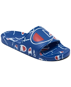Champion Men's Ipo Warped Slide Sandals from Finish Line