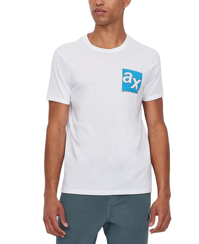 A|X Armani Exchange Men's Double Logo Graphic Pima Cotton T-Shirt & Reviews  - T-Shirts - Men - Macy's