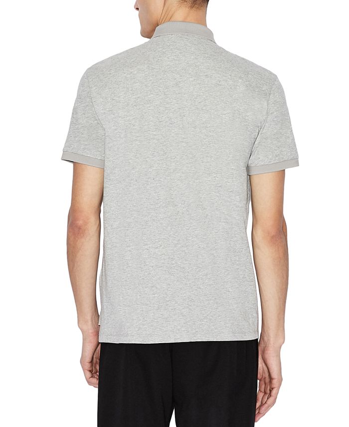A|X Armani Exchange Men's Regular-Fit Logo-Print Polo Shirt - Macy's