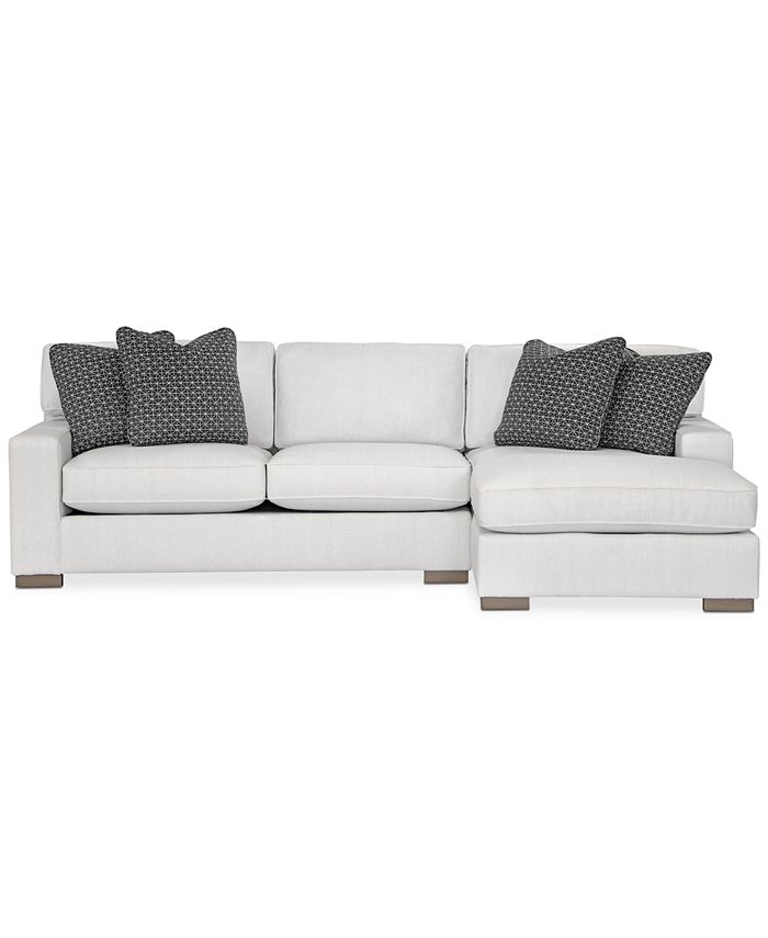 Furniture CLOSEOUT! Doverly 2Pc. Fabric Sectional with Chaise, Created