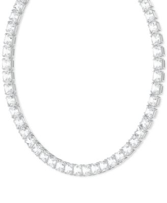 Rhodium-Plated Millenia All-Around Necklace, 15" + 2" extender