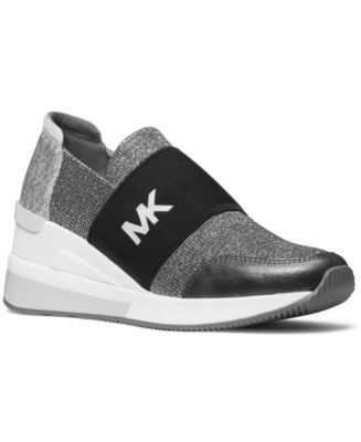 michael michael kors felix signature logo bubble trainer sneakers