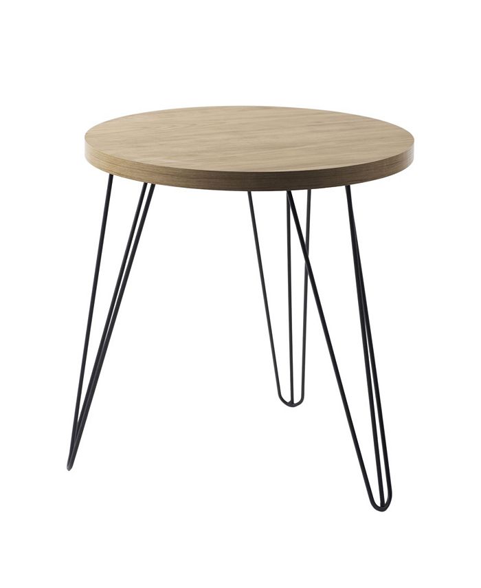MIX Roni Round Laminate Wood Top High End Table Macy's