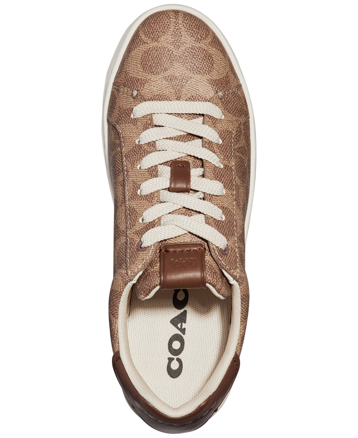 Coach Women's Lowline Lace Up Low Top Signature Sneakers