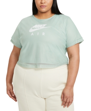 Nike Air Plus Size Mesh-Overlay T-Shirt