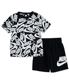 Baby Boys 2-Pc. Sportswear Toss T-Shirt & Shorts Set