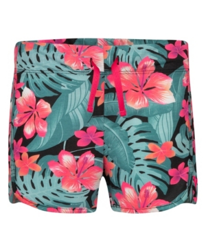 Hurley Big Girls Highwaisted Floral Cabana Shorts