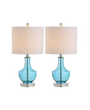 JONATHAN Y COLETTE MINI GLASS TABLE LAMP, SET OF 2 