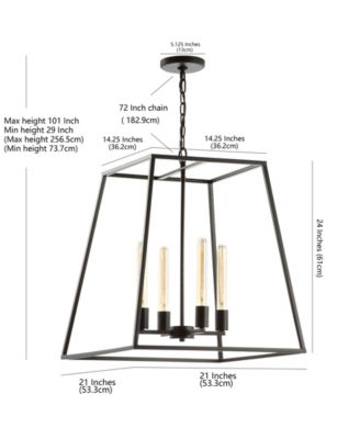 Hutson 4-Light Modern AngLED LED Pendant