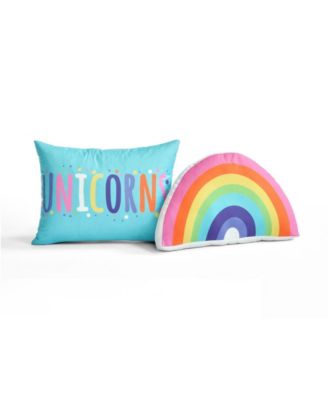 Kids Unicorn Rainbow 5-Pc. Quilt Set, Full/Queen