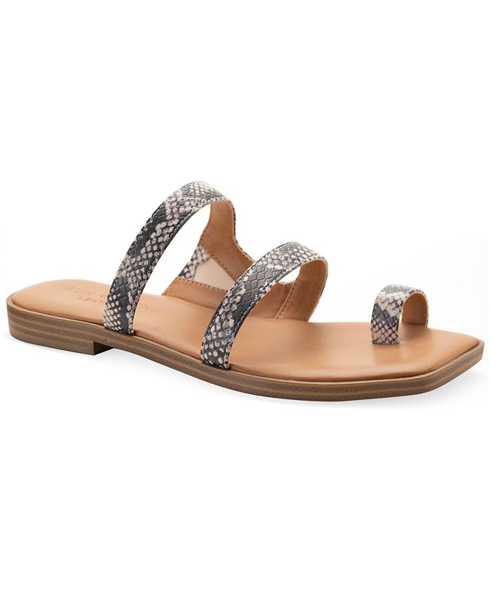 Sun + Stone Sandy Thong Flat Sandals, Created For Macy's - Macy's