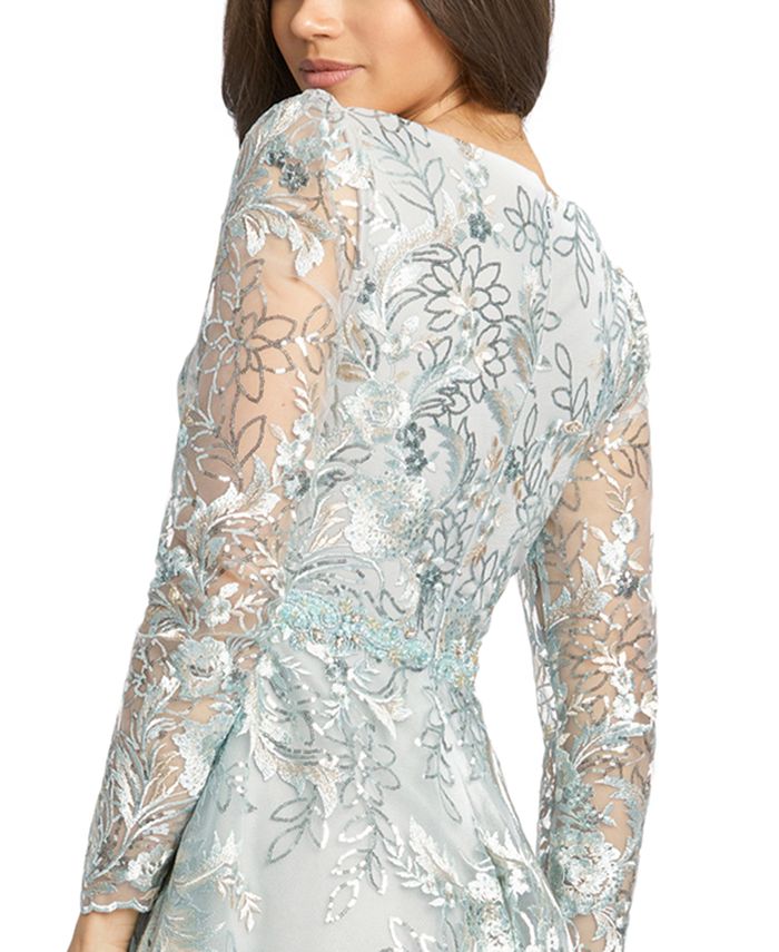 MAC DUGGAL Embellished Embroidered Dress & Reviews Dresses Women Macy's