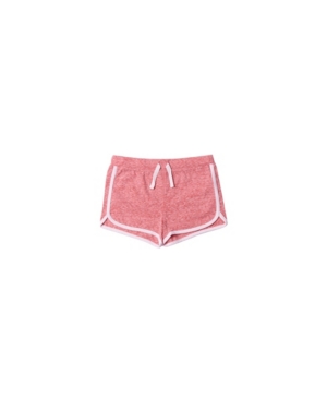 Little Girls Drawstring Waist Shortie Shorts