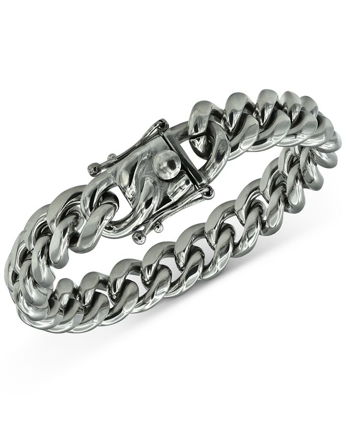 Macy's cuban sales link bracelet