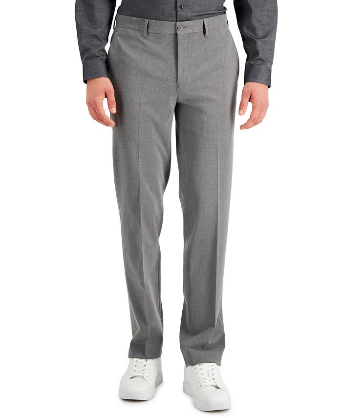 I.N.C. International Concepts Men's Slim-Fit Gray Solid Suit Pants