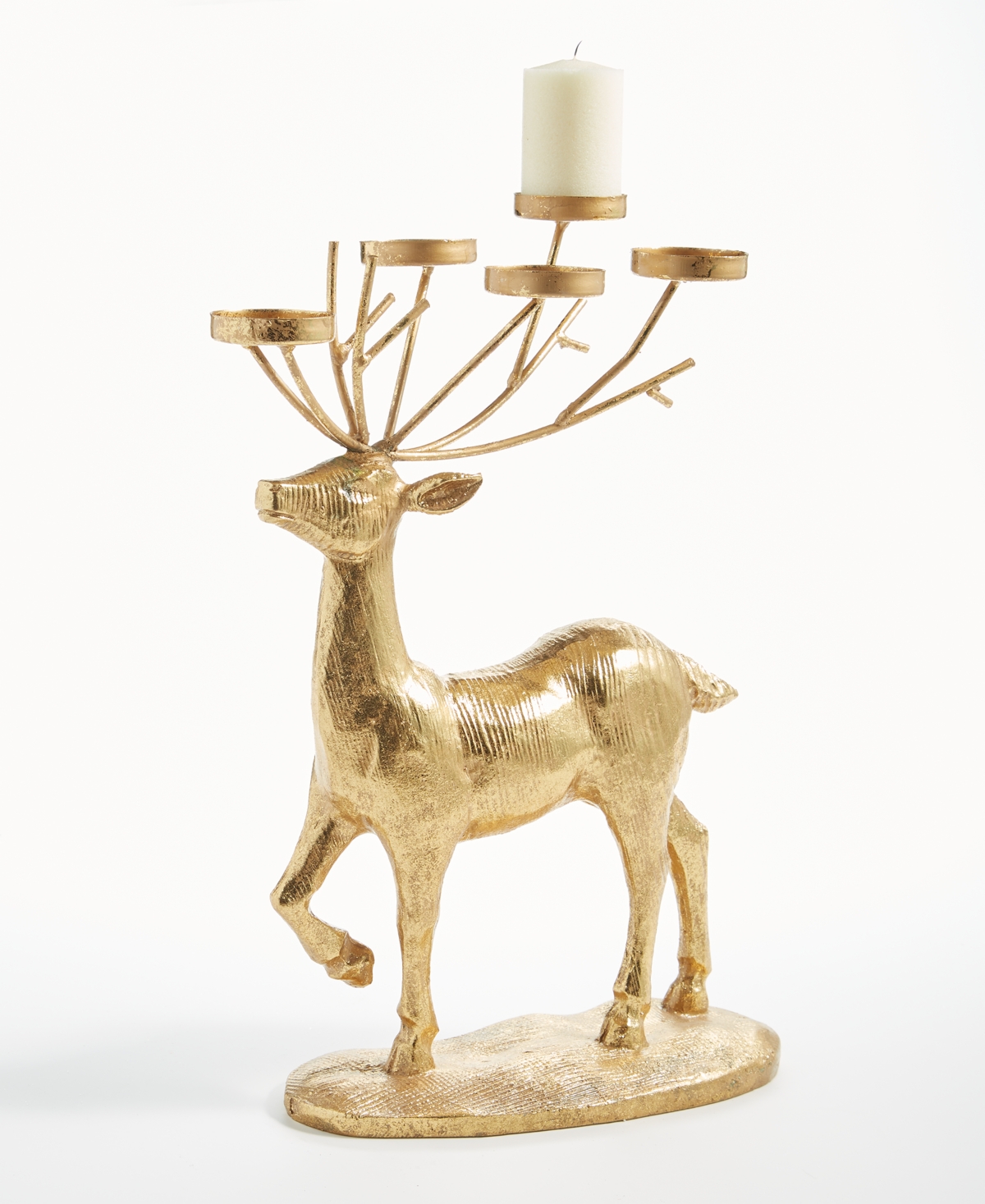 MARTHA STEWART COLLECTION HOLIDAY REINDEER CANDLE HOLDER, CREATED FOR MACY'S