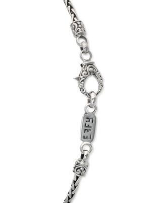 EFFY&reg; Diamond Crossover Vertical Bar 18" Pendant Necklace (1/20 ct. t.w.) in Sterling Silver & 18k Gold