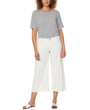 Nydj Wide-Leg Crop Pants in Stretch Linen