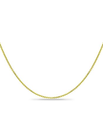 Giani Bernini - Box Link 18" Chain Necklace in 18k Gold-Plated Sterling Silver