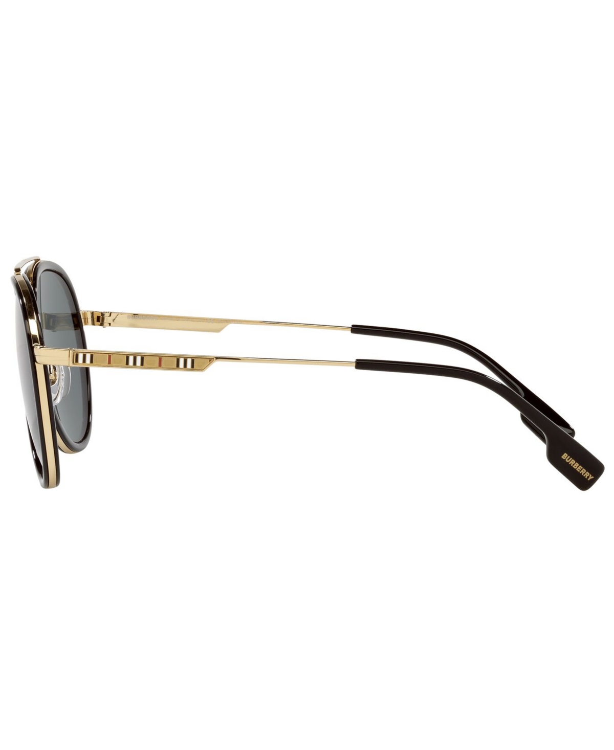 Shop Burberry Men's Polarized Sunglasses, Be3125 Oliver In Gold,polar Dark Grey