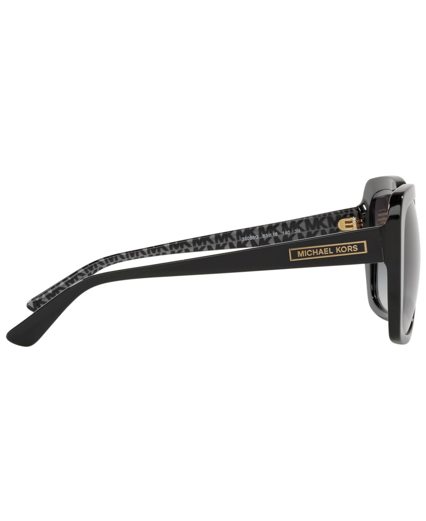 Женские солнцезащитные очки Michael Kors Sunglasses, MK2140, цвет: Чёрный / Серый градиентный — фото 4