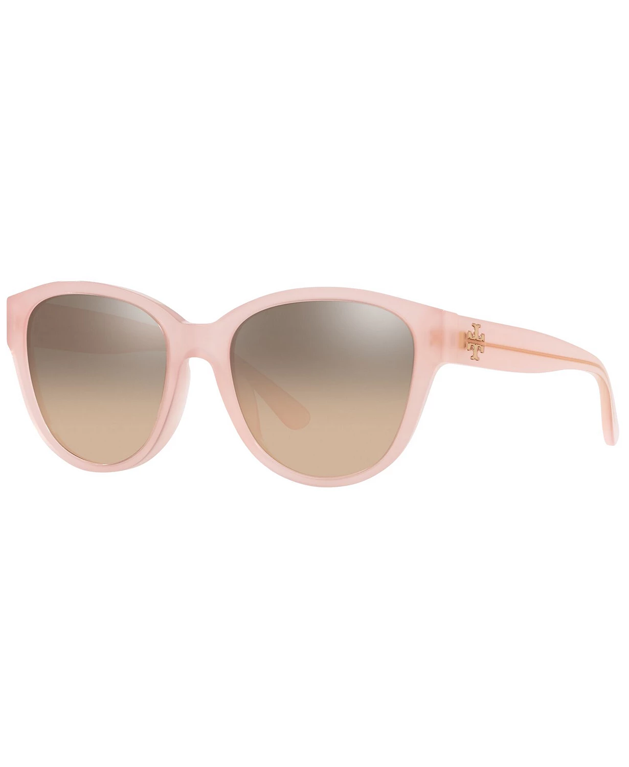 Tory Burch Blush Pink with Brown Silver Mirror Gradient