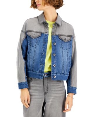 Style & Co - Two-Tone Denim Jacket