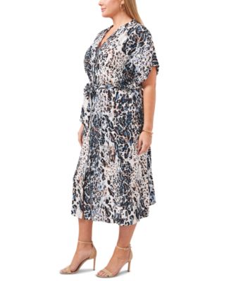 MSK Plus Size Printed Dress