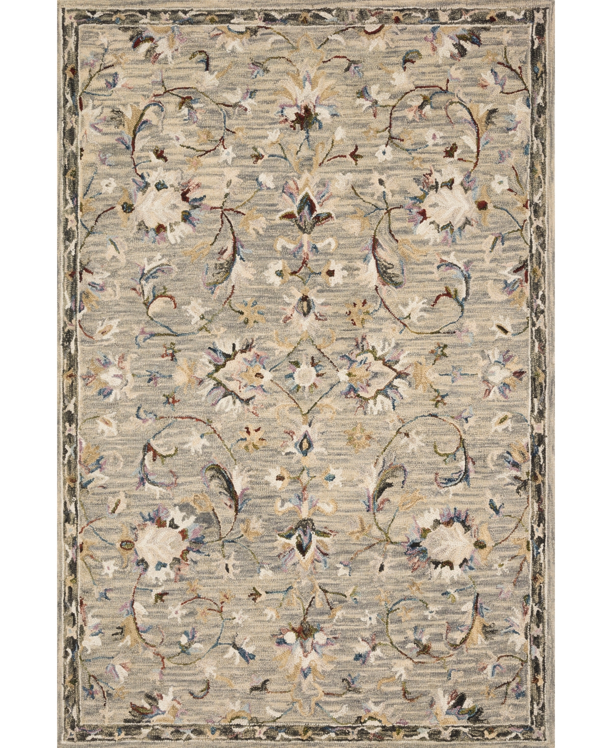Loloi Ii Beatty Bea-03 5' x 7'6in Area Rug - Gray, Multi