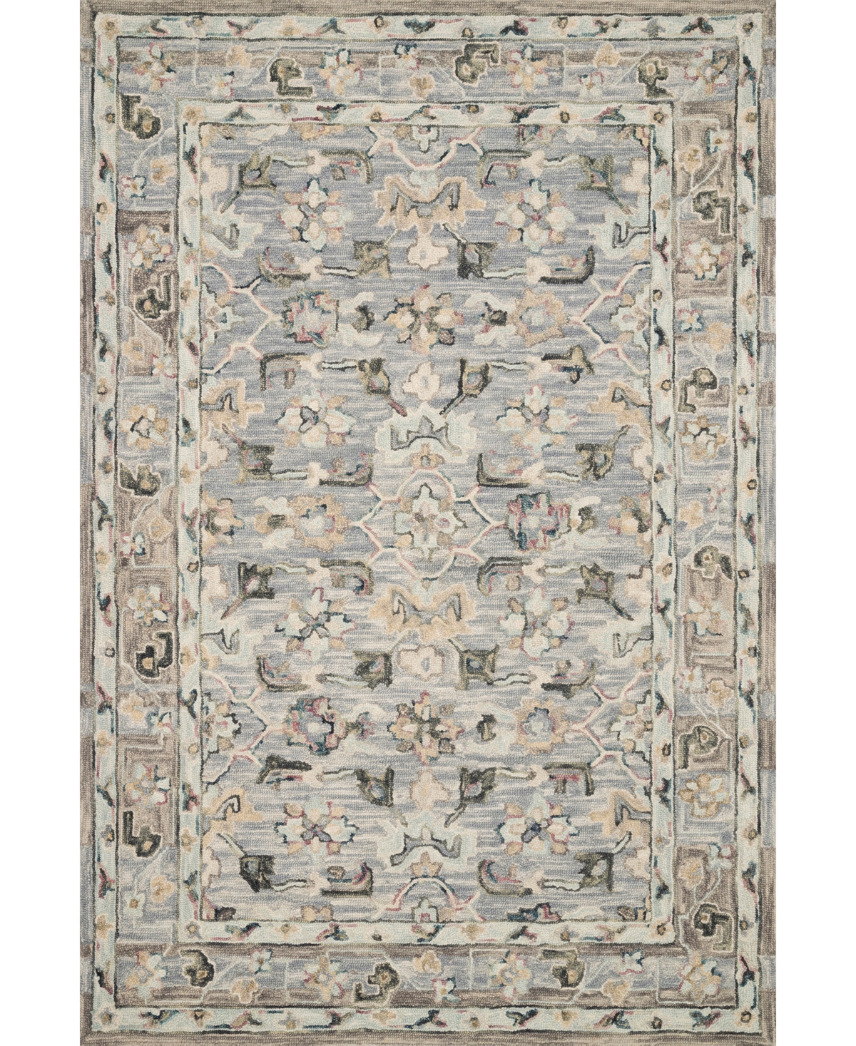 Loloi Ii Beatty Bea-04 5' x 7'6in Area Rug - Mist, Multi