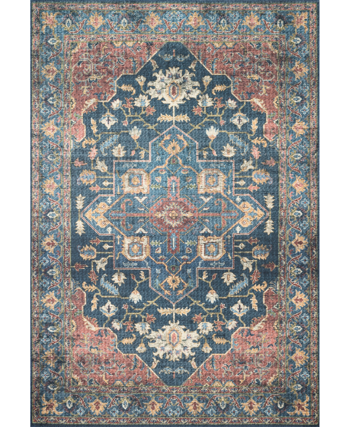 Loloi Ii Skye Sky-08 7'6in x 9'6in Area Rug - Denim