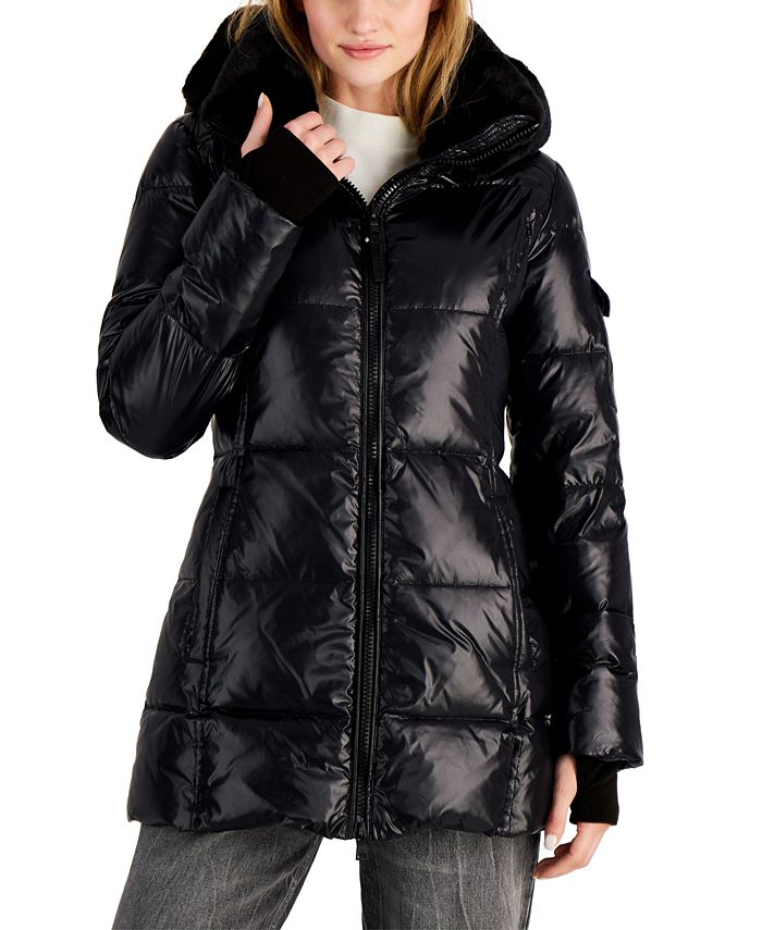 S13 City Shine Hooded Down Puffer Coat & Reviews - Coats & Jackets ...