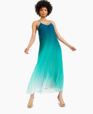 Bar Iii Pleated Ombré Maxi Dress, Created For Macy's - Macy's