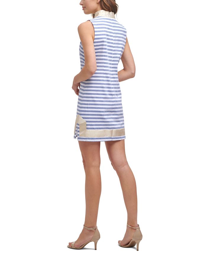 Jessica Howard Petite Cotton Striped Shift Dress - Macy's