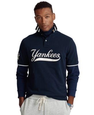 Ralph Lauren Polo Boys' Mlb New York Yankees Cotton Polo Shirt - Little Kid  In Aviator Navy