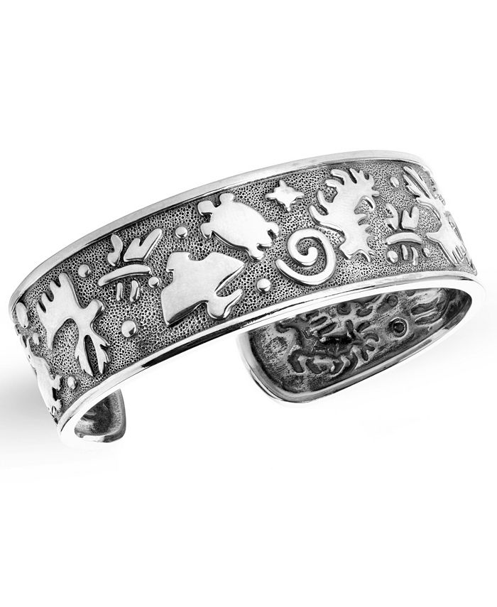 American West Native American Animal Symbols Cuff Bracelet in Sterling  Silver & Reviews - Bracelets - Jewelry & Watches - Macy's