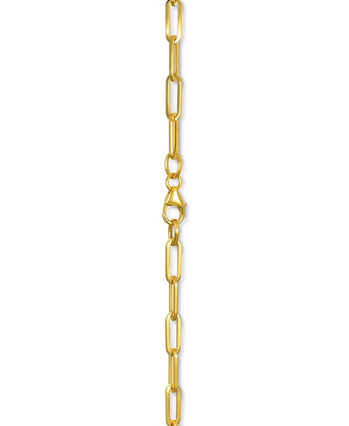 Italian Gold Paperclip Link 16" Chain Necklace in 14k Gold Macy's