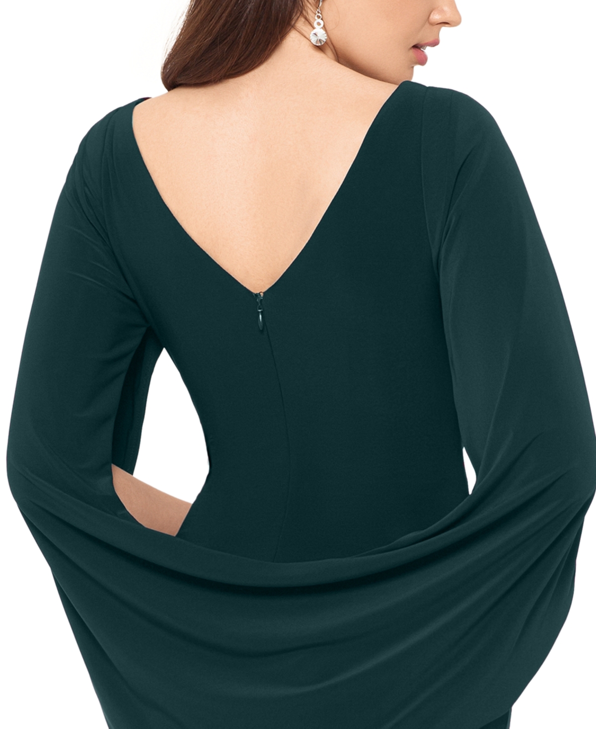 Betsy & Adam Women's Drape-Back Gown