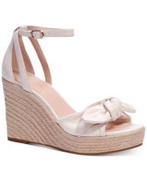 Shop Kate Spade Women's Tianna Wedge Sandals In Pale Gold