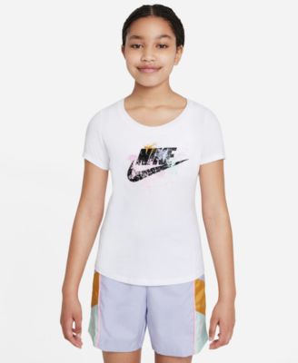 Nike - Big Girls Sportswear Paint-Splotch T-Shirt